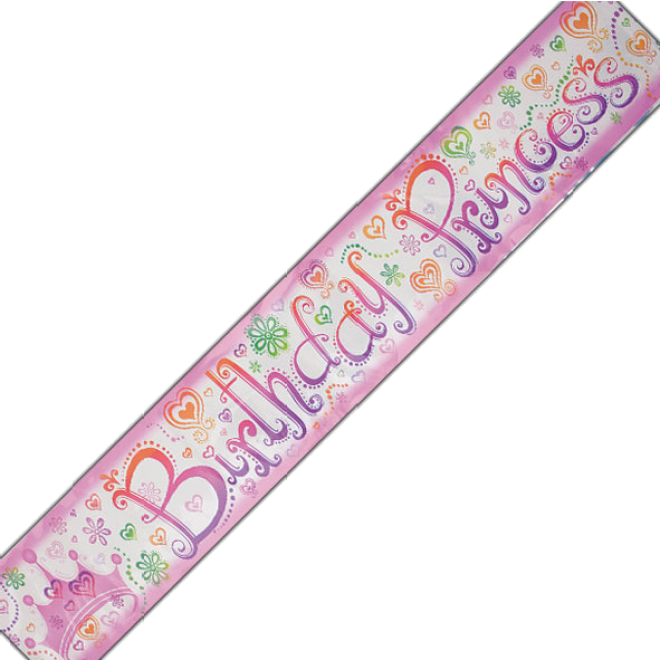 Banner Birthday Princess 3,6 m