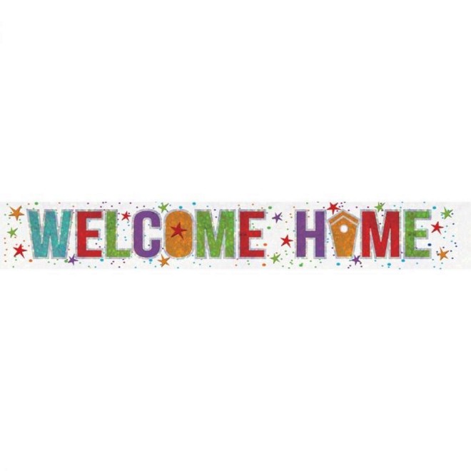 Banner Welcome Home - Holographic 2,7 m