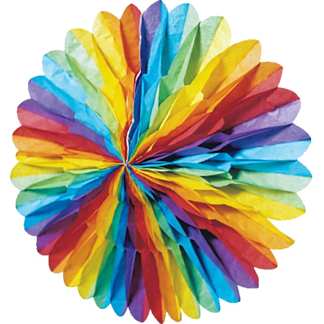 Dekofächer Bunt Ø 75 cm