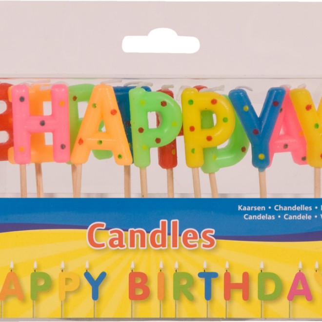 Buchstaben-Kerzen Happy Birthday