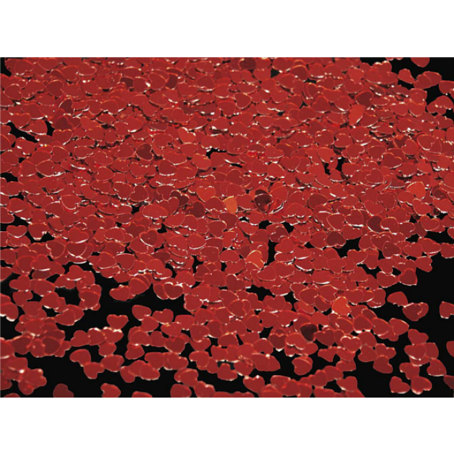 Konfetti Herzen Rot - Ø 12 mm