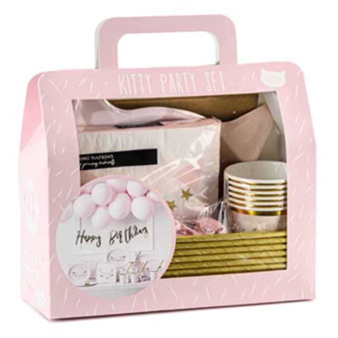 Partypaket Dekoset Geburtstag Katze - 55 Teile | luftballon.de