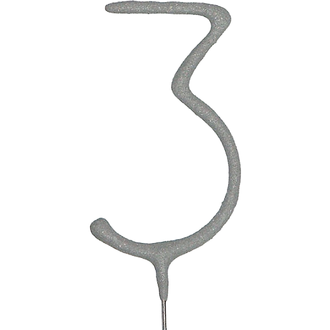 Wunderkerze Zahl - 3