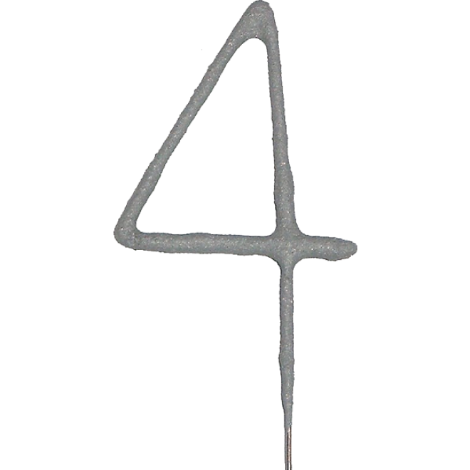 Wunderkerze Zahl - 4