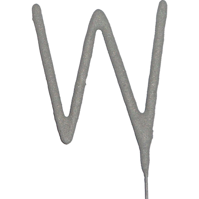Wunderkerze Buchstabe - W