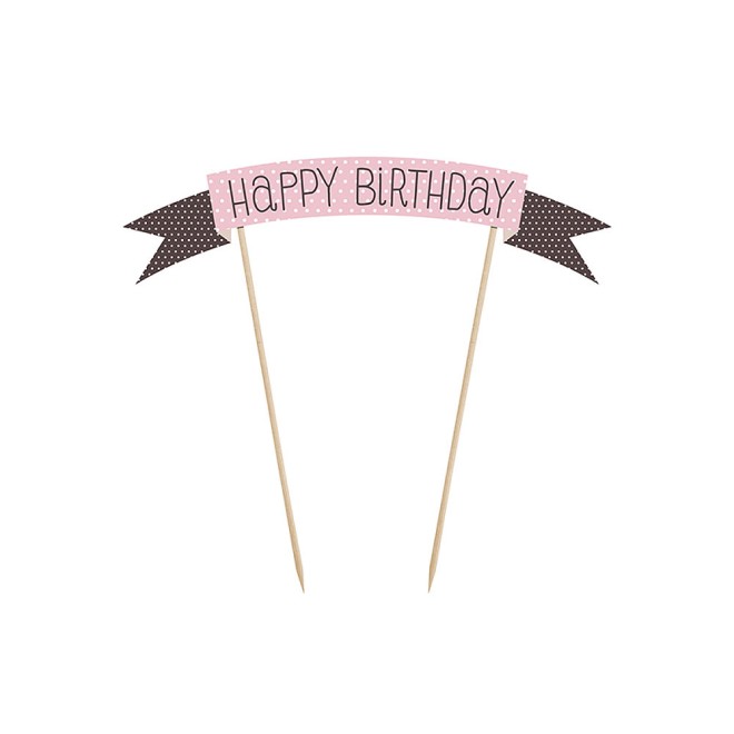 Kuchendeko - Happy Birthday Banner | luftballon.de