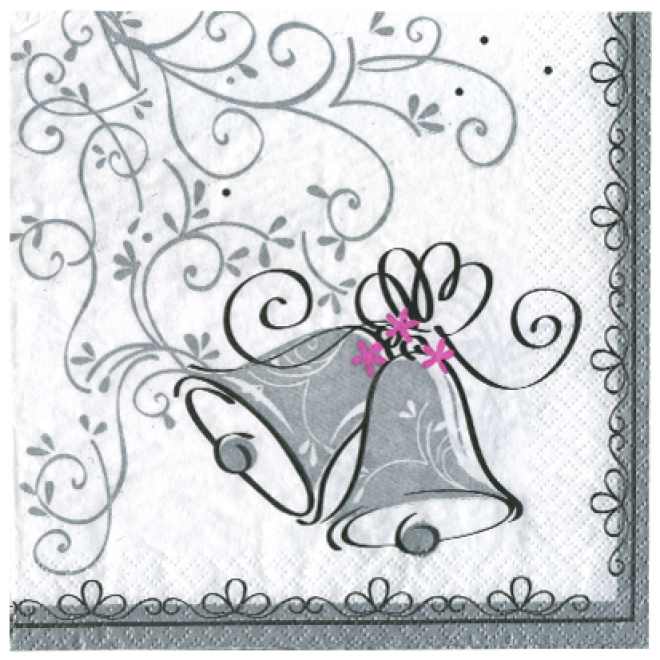 Servietten Hochzeit 16 Stück