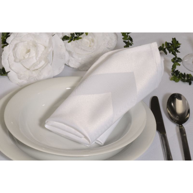 Stoffservietten Weiß 4 Stück