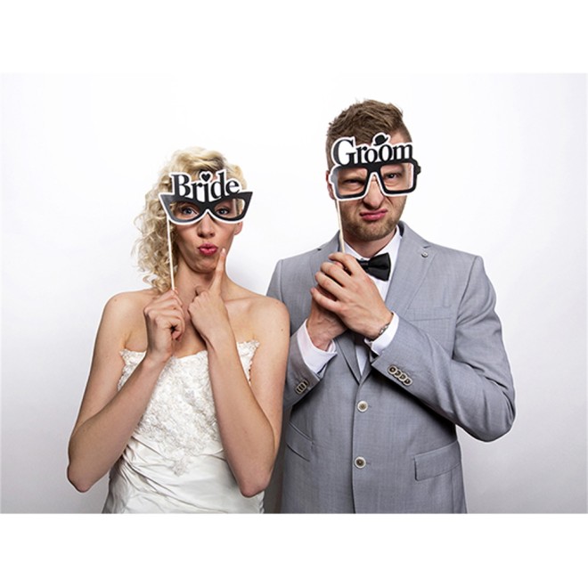 Photo Booth Bride & Groom Foto Accessoires für Party Fotobox
