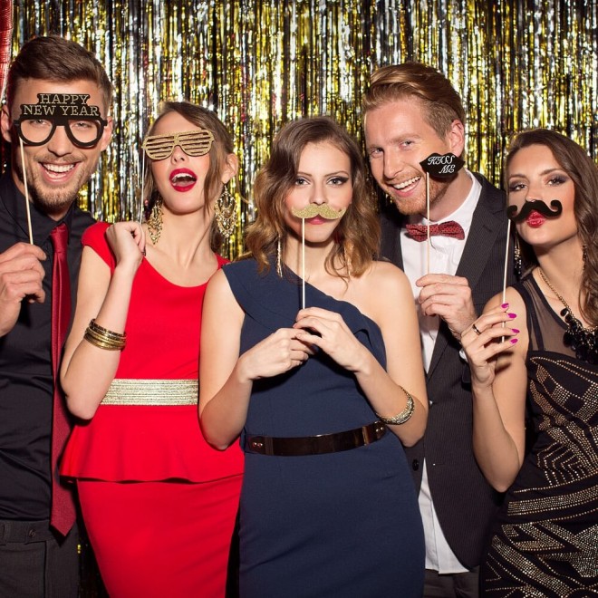 Silvester Photo Booth (Foto Accessoires)