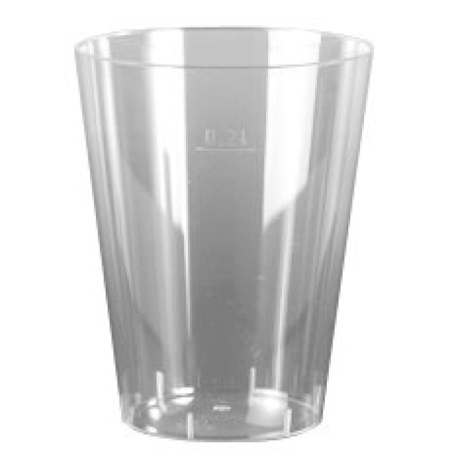 Trinkbecher, PS 0,2 l - glasklar - 50 Stück