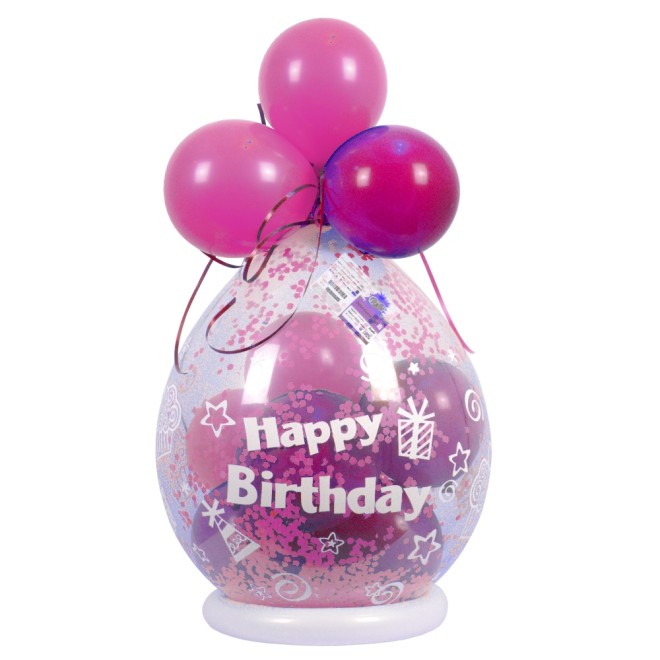 60 Geburtstag Party Deko Set Xl In Rosa Pink Silber