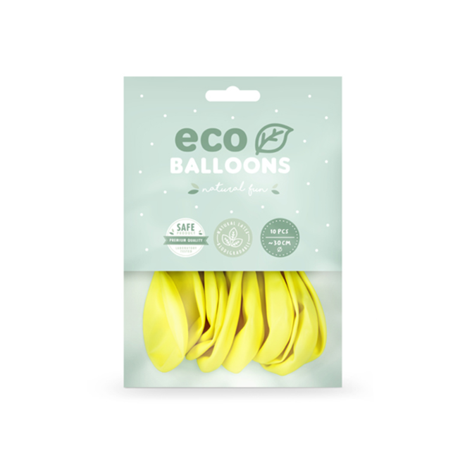 10 ECO-Luftballons - Ø 30cm - Yellow