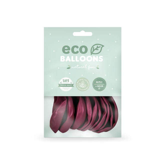 10 ECO-Luftballons - Ø 30cm - Deep Red