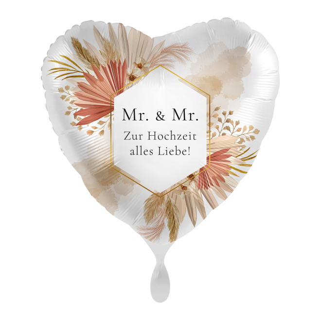 1 Balloon - Bohemian Florals Wedding Mr. & Mr. - GER