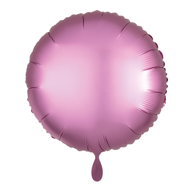 1 Balloon - Rund - Silk Lustre - Flamingo