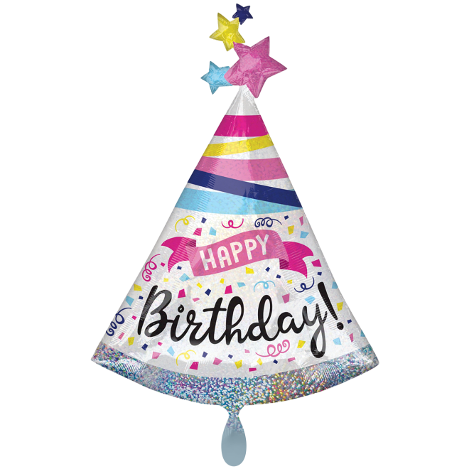 1 Ballon XXL - Happy Birthday Sparkle Banner