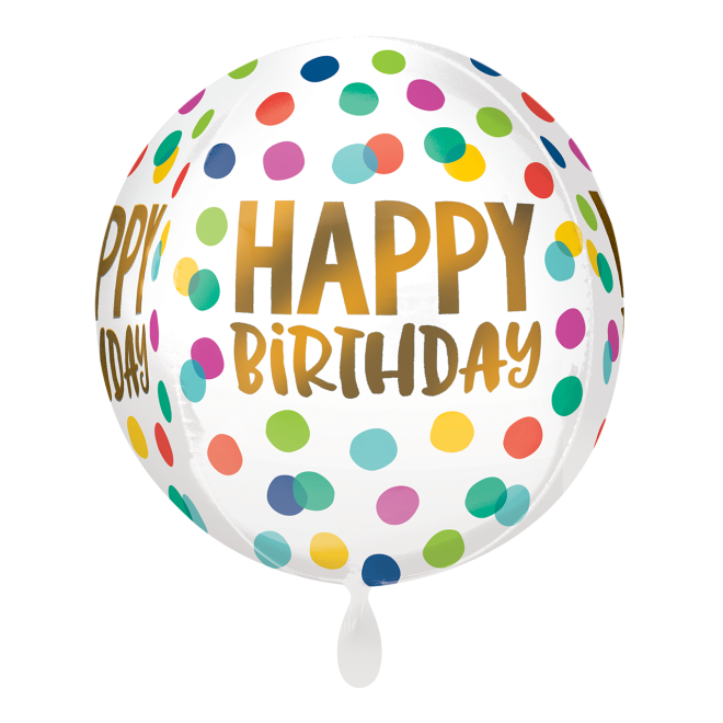 1 Balloon - Orbz® - Happy Dots