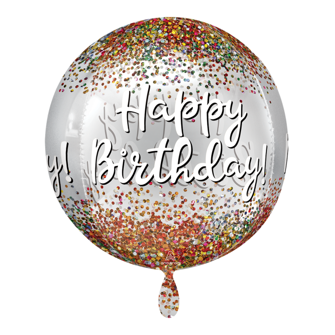 1 Balloon - Orbz® - HBD Sequins