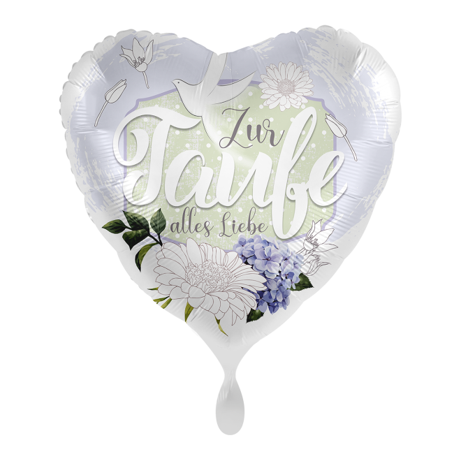 1 Ballon - Taufe Blüten