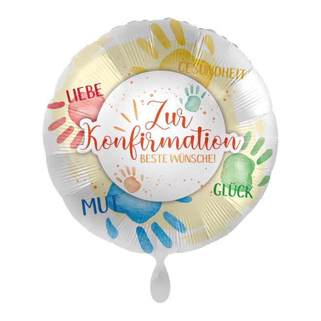 1 Ballon - Konfirmation Wünsche