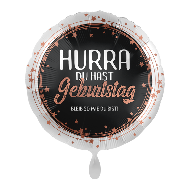1 Ballon - Hurra Geburtstag