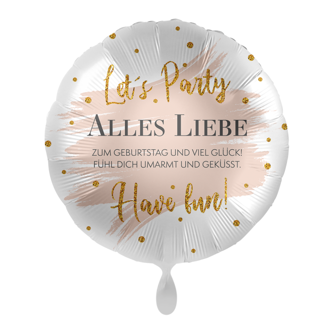 1 Ballon - Alles Liebe Summer Glow