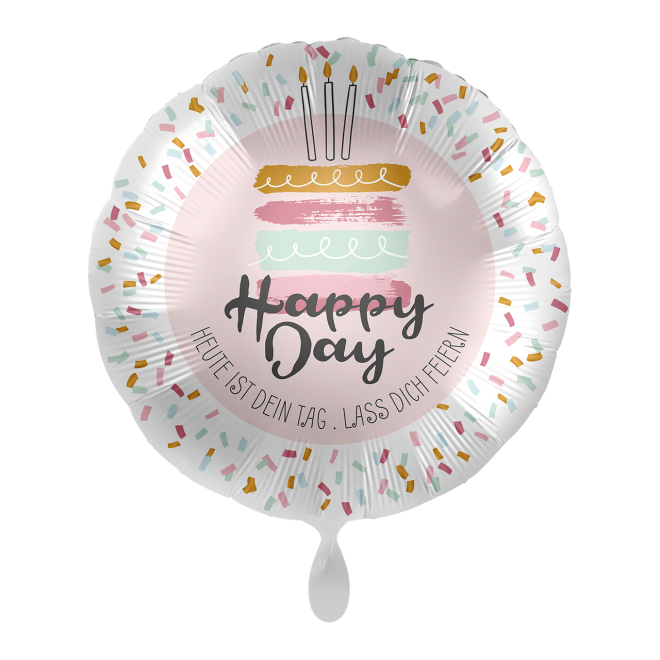 1 Balloon - Happy Day Cake - GER