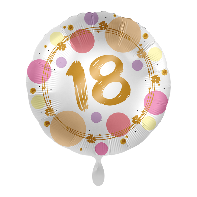 1 Balloon - Shiny Dots 18 - UNI