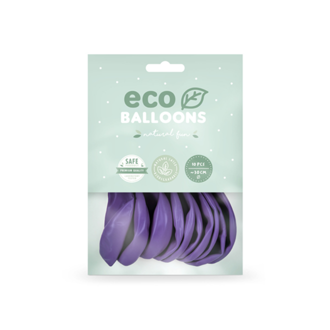 10 ECO-Luftballons - Ø 30cm - Lavendel