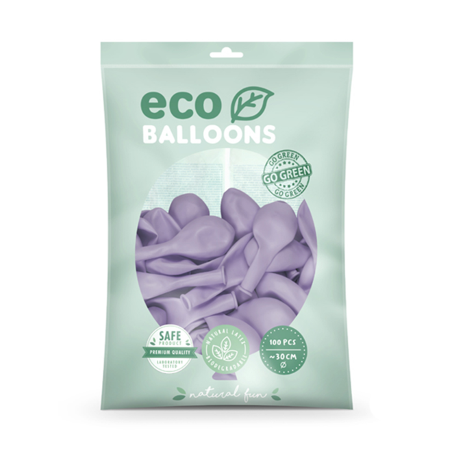 100 ECO-Luftballons - Ø 30cm - Light Lilac