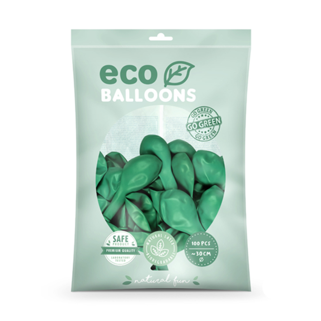 100 ECO-Luftballons - Ø 30cm - Green
