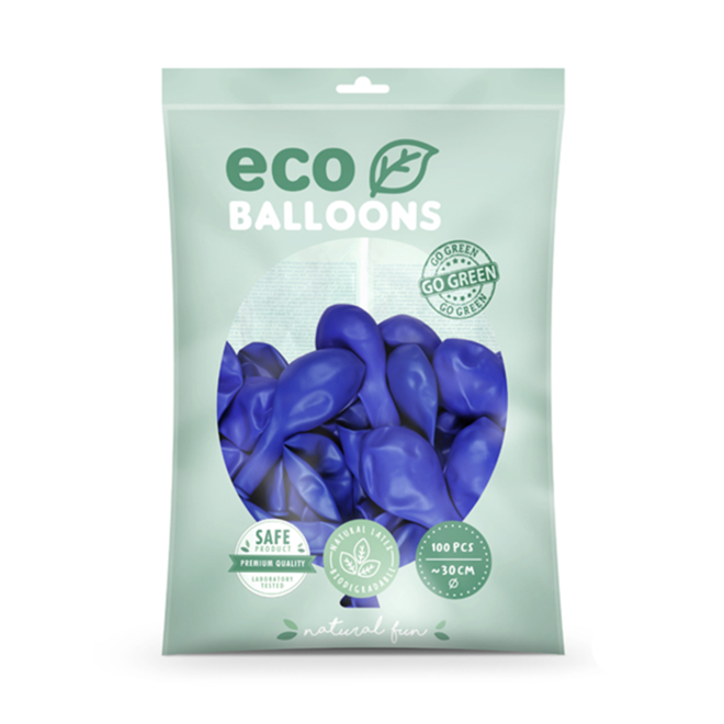 100 ECO-Luftballons - Ø 30cm - Ultramarine