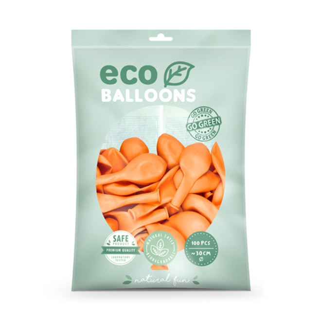 100 ECO-Luftballons - Ø 30cm - Peach