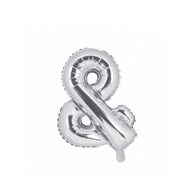 1 Ballon XS - Zeichen & - Silber