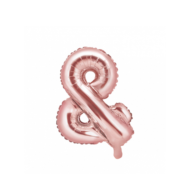 1 Ballon XS - Zeichen & - RoseGold