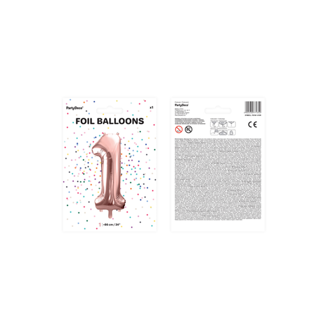 1 Balloon - Round - Sunset Gold