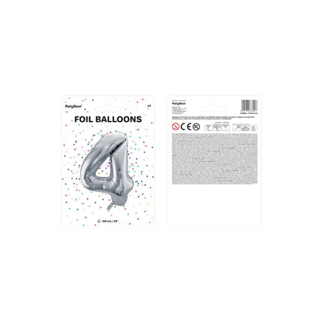 1 Balloon - Stern - Satin - Rot