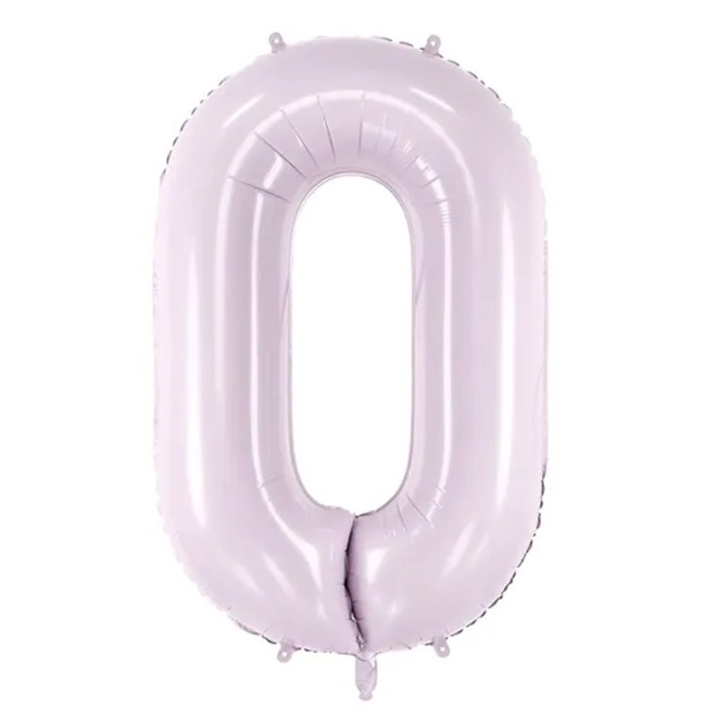 1 Balloon XL - Zahl 0 - Lila