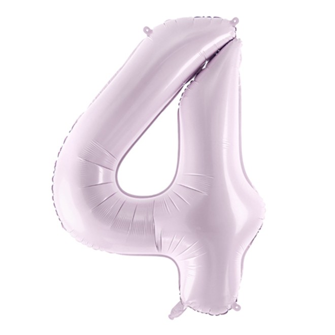 1 Balloon XL - Zahl 4 - Lila