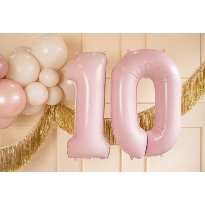 1 Balloon XL - Zahl 0 - Rosa