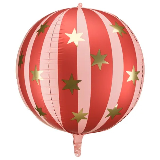 1 Kugelballon XL - Starry ball red