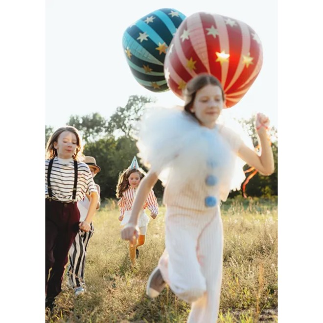 1 Kugelballon XL - Starry ball red