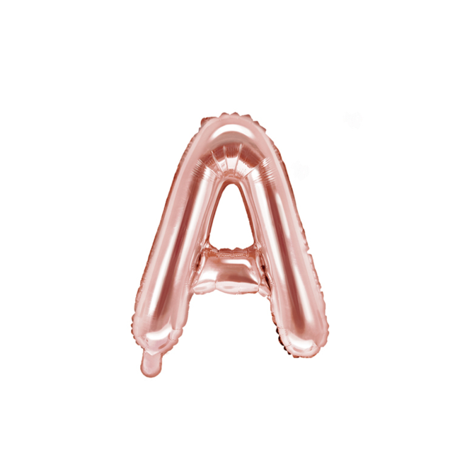 1 Ballon XS - Buchstabe A - RoseGold