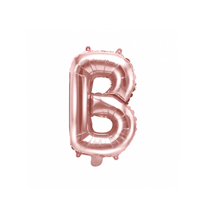 1 Ballon XS - Buchstabe B - RoseGold