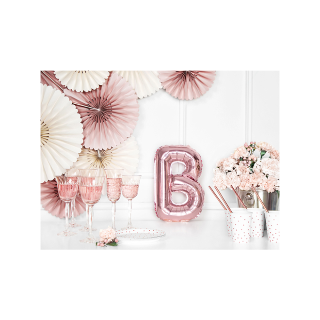 1 Ballon XS - Buchstabe B - RoseGold