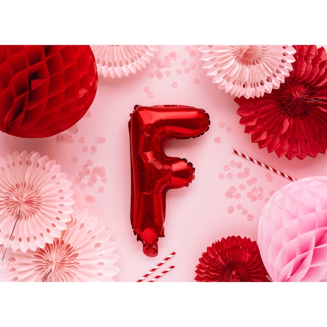 1 Ballon XS - Buchstabe F - Rot