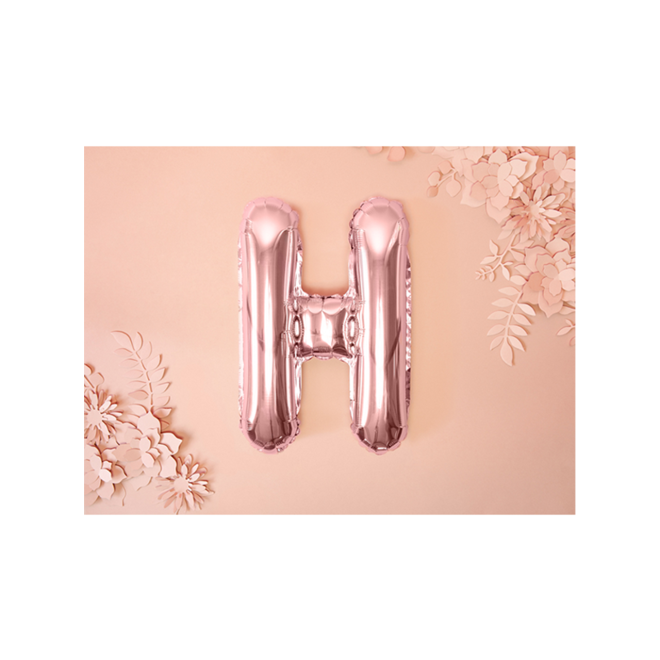 1 Ballon XS - Buchstabe H - RoseGold