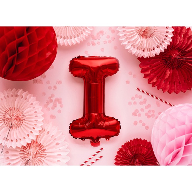 1 Ballon XS - Buchstabe I - Rot
