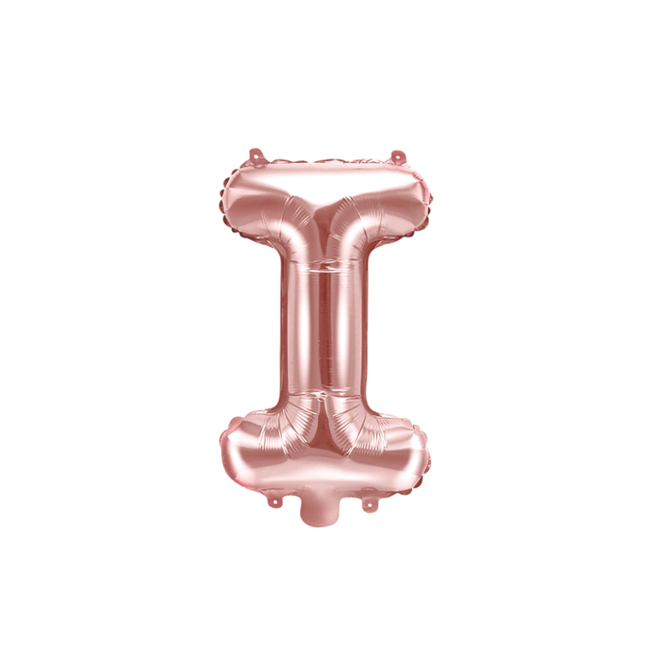 1 Ballon XS - Buchstabe I - RoseGold
